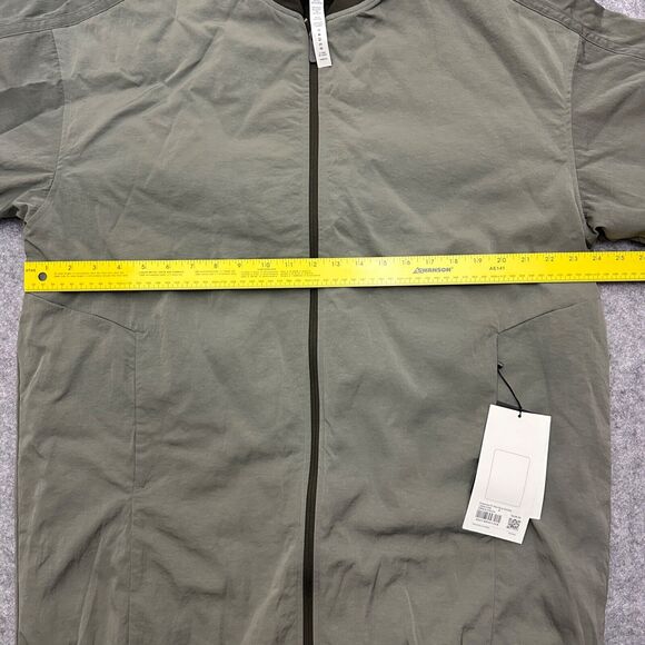 Lululemon Oversized Fit Non Stop Bomber Jacket Reversible Sage Olive Green Sz 8 - Picture 11 of 13